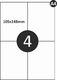 MD Labels Etykiety naklejki samoprzylepne 105x148mm na arkuszu A4 100 ark 3