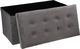 Atmosphera Pufa pikowana Adaline Grey 76x38 cm 2