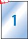 Apli Etykiety poliestrowe APLI, 210x297mm, prostokątne, transparentne 20 ark. 2