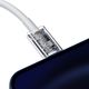 Kabel USB Baseus USB-C - Lightning 0.25 m Biały (CATLYS-02) 6
