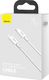 Kabel USB Baseus USB-C - Lightning 1.5 m Biały (CATLYS-B02) 10