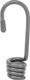 Bradas 10 szt. Hak stalowy do gumy elastycznej szary BUNGEE CORD HOOK Bradas 0246 1