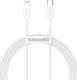 Kabel USB Baseus USB-C - Lightning 1 m Biały (baseus_20210428102456) 1