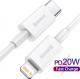 Kabel USB Baseus USB-C - Lightning 1 m Biały (baseus_20210428102456) 9