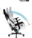Fotel Diablo Chairs X-PLAYER 2.0 King Size Czarno-biały + EGON 1100 Czarne 110 cmx60 cm 19