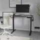 Fotel Diablo Chairs X-Horn 2.0 czarno-biały + EGON 1100 Czarne 110 cmx60 cm 26