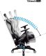 Fotel Diablo Chairs X-Horn 2.0 czarno-biały + EGON 1100 Czarne 110 cmx60 cm 9