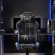 Fotel Diablo Chairs X-One 2.0 Normal Size Night Blue + EGON 1100 Białe 110 cmx60 cm 4