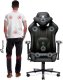 Fotel Diablo Chairs X-PLAYER 2.0 Normal Size Czarny + EGON 1100 Białe 110 cmx60 cm 17
