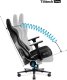 Fotel Diablo Chairs X-PLAYER 2.0 Normal Size Czarny + EGON 1100 Białe 110 cmx60 cm 19