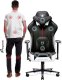 Fotel Diablo Chairs X-PLAYER 2.0 King Size Czarno-biały + EGON 1100 Orzechowe 110 cmx60 cm 17