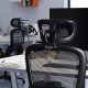 Krzesło biurowe Diablo Chairs V-Light Czarne + EGON 1100 Białe 110 cmx60 cm 6