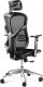 Krzesło biurowe Diablo Chairs V-Basic Czarne + EGON 1100 Białe 110 cmx60 cm 2