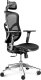Krzesło biurowe Diablo Chairs V-Basic Czarne + EGON 1100 Białe 110 cmx60 cm 5