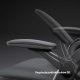 Krzesło biurowe Diablo Chairs V-Light Czarne + EGON 1100 Orzechowe 110 cmx60 cm 17