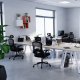 Krzesło biurowe Diablo Chairs V-Light Czarne + EGON 1100 Orzechowe 110 cmx60 cm 5