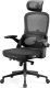 Krzesło biurowe Diablo Chairs V-Light Czarne + EGON 1100 Orzechowe 110 cmx60 cm 7