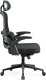 Krzesło biurowe Diablo Chairs V-Light Czarne + EGON 1100 Orzechowe 110 cmx60 cm 9