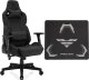Fotel SENSE7 Sentinel materiałowy czarny + Podkładka PREYON Falcon 1