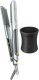 Prostownica SkinVibe SkinVibe Astra SteamPlasma Silver + SkinVibe PonyGadget - Guma do włosów, czarna, XL (SV-006BK) 1