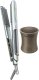 Prostownica SkinVibe SkinVibe Astra SteamPlasma Silver + SkinVibe PonyGadget - Guma do włosów, brązowa, XL (SV-006BR) 1