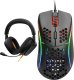 Słuchawki Glorious GHS Eternal Black + Mysz Glorious Model D Mat (GD-BLACK) 1