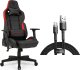 Fotel SENSE7 Sentinel czarny-czerwony + kabel usb 1