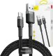 Fotel SENSE7 Sentinel materiałowy czarny + kabel usb 35