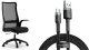 Krzesło biurowe SENSE7 JUNO Czarne + kabel usb 1