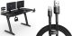 Biurko SENSE7 Nomad Cybernetic Czarne 140 cmx60 cm + kabel usb 1