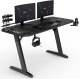 Biurko SENSE7 Nomad Cybernetic Czarne 140 cmx60 cm + kabel usb 3