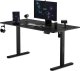 Biurko SENSE7 Nojo Black 140 cmx70 cm Black + kabel usb 2