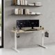 Biurko SENSE7 Nojo Sosna 140 cmx70 cm White Pine + kabel usb 3