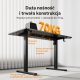 Biurko SENSE7 NOJO LIGHT Czarne 120 cmx60 cm + kabel usb 5
