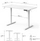 Biurko SENSE7 NOJO LIGHT Białe 120 cmx60 cm + kabel usb 10