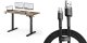 Biurko SENSE7 NOJO LIGHT Ciemnobrązowe 120 cmx60 cm + kabel usb 1