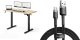 Biurko SENSE7 NOJO LIGHT Jasnobrązowo-Czarne 120 cmx60 cm + kabel usb 1