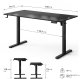 Biurko SENSE7 NOJO LIGHT Czarne 140 cmx70 cm + kabel usb 10