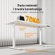 Biurko SENSE7 NOJO LIGHT Białe 140 cmx70 cm + kabel usb 4