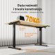 Biurko SENSE7 NOJO LIGHT Jasnobrązowo-Czarne 140 cmx70 cm + kabel usb 5