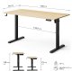 Biurko SENSE7 NOJO LIGHT Jasnobrązowo-Czarne 140 cmx70 cm + kabel usb 7