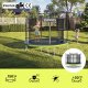 Trampolina ogrodowa Zipro Jump Pro z siatką wewnętrzną 8FT 252cm + Mata Celnościowa 3