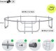 Trampolina ogrodowa Zipro Jump Pro z siatką wewnętrzną 8FT 252cm + Mata Celnościowa 4