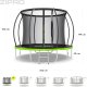 Trampolina ogrodowa Zipro Jump Pro Premium z siatką wewnętrzną 8FT 252cm + Mata Celnościowa 10