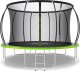 Trampolina ogrodowa Zipro Jump Pro Premium z siatką wewnętrzną 12FT 374cm + Mata Celnościowa 2