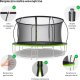 Trampolina ogrodowa Zipro Jump Pro Premium z siatką wewnętrzną 14FT 435cm + Mata Celnościowa 5