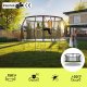 Trampolina ogrodowa Zipro Jump Pro Premium z siatką wewnętrzną 16FT 496cm + Mata Celnościowa 3