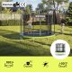 Trampolina ogrodowa Zipro Jump Pro z siatką wewnętrzną 6FT 183cm + Mata Celnościowa 3