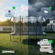 Trampolina ogrodowa Zipro Jump Pro Quadro z siatką wewnętrzną 366 x 244 cm + Mata Celnościowa 9