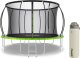 Trampolina ogrodowa Zipro Jump Pro Premium z siatką wewnętrzną 12FT 374cm + Butelka Termiczna 1